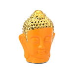 Buddha Face Decorative Ceramic Showpiece- Mustard