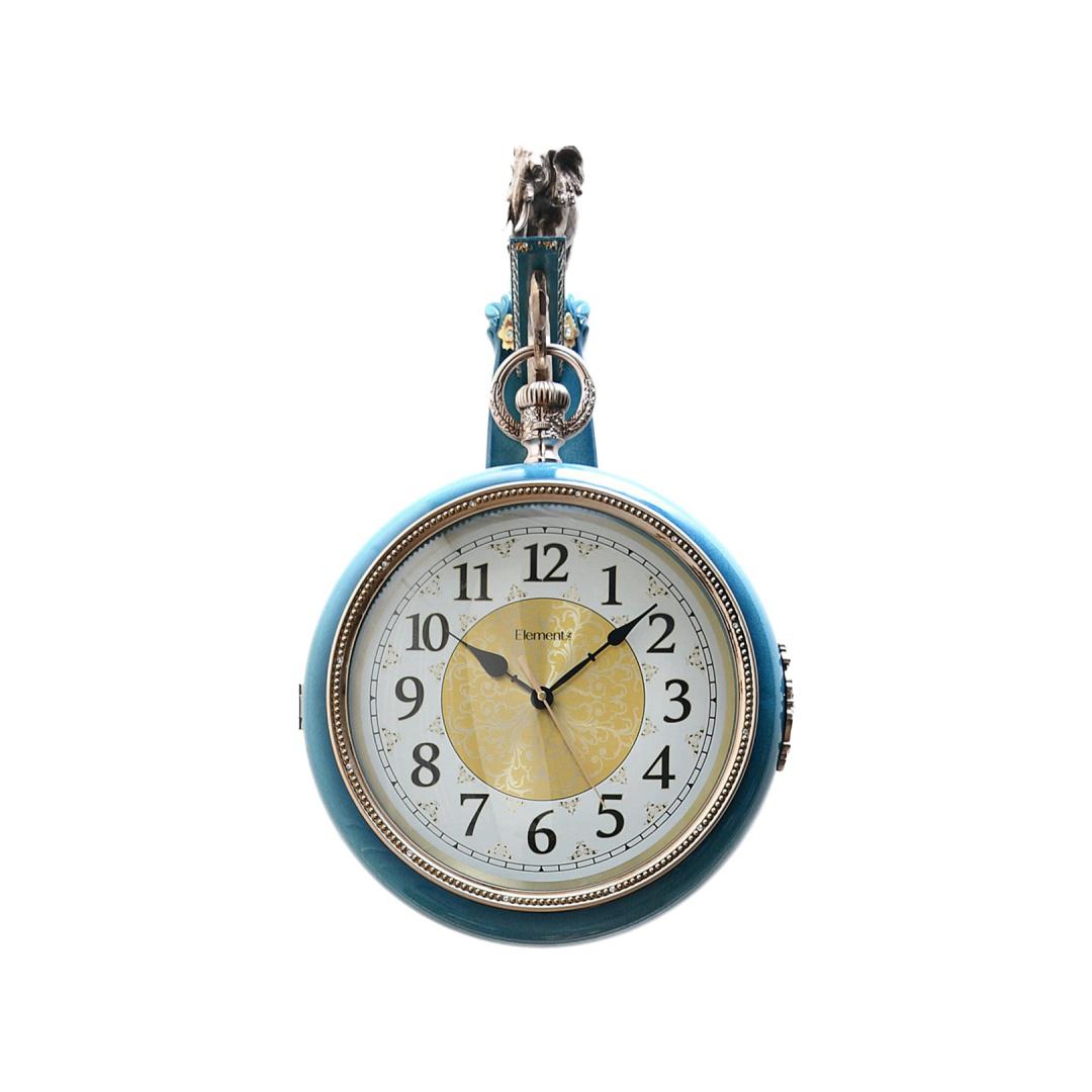 Elephant Station Clock- Gold