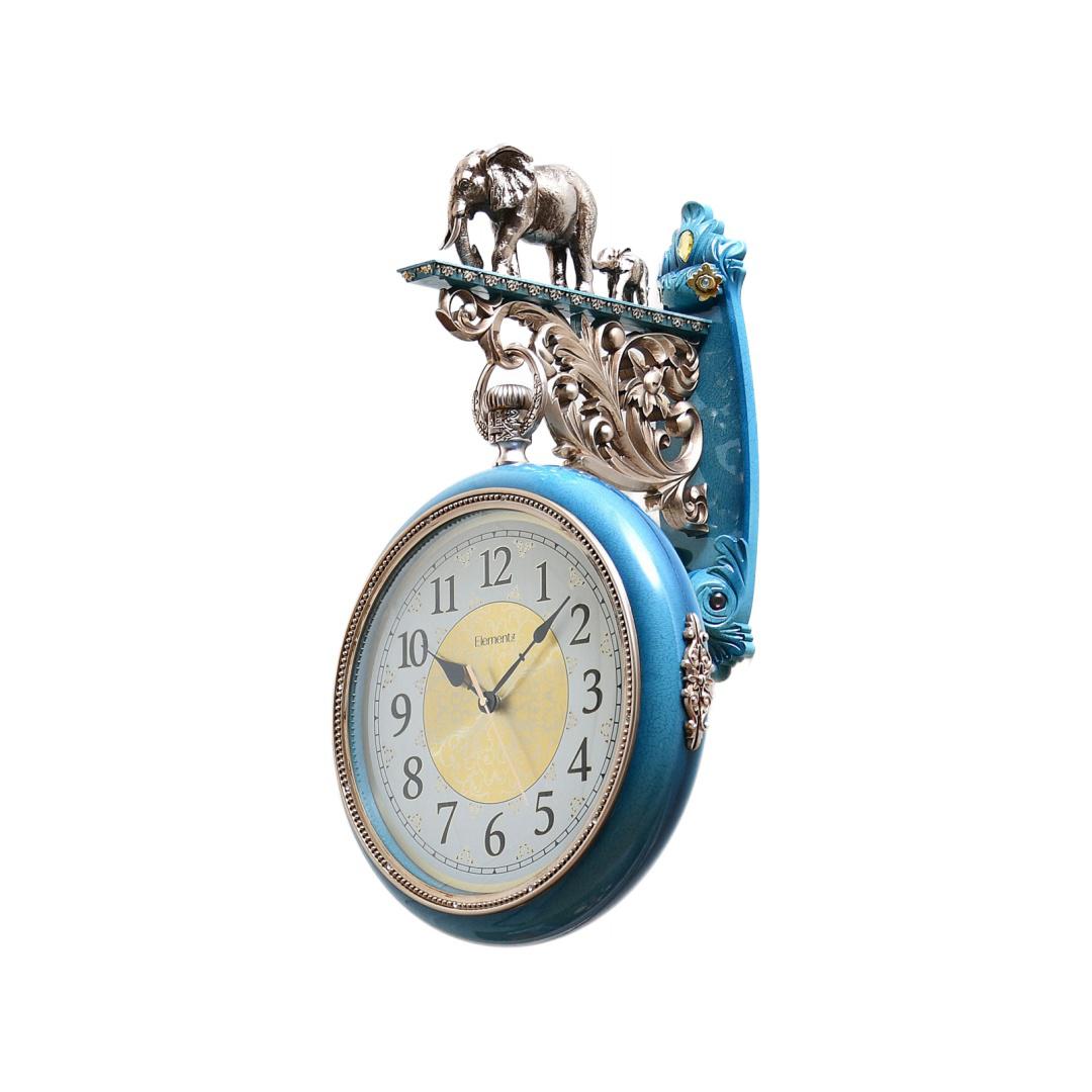 Elephant Station Clock- Gold
