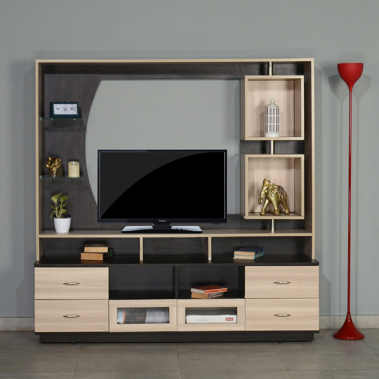 Nilkamal kayla Wall Unit Wenge Oak