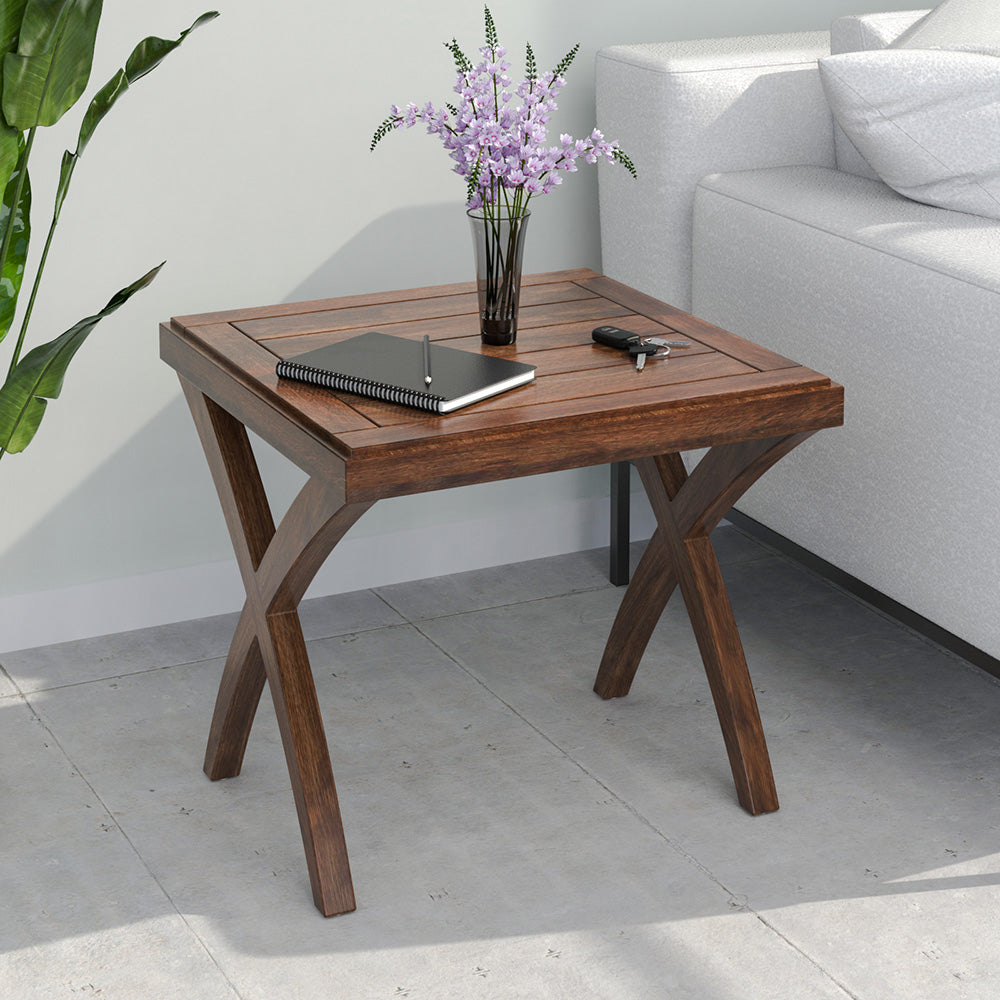 Nilkamal Karla Solid Wood Side Table Walnut