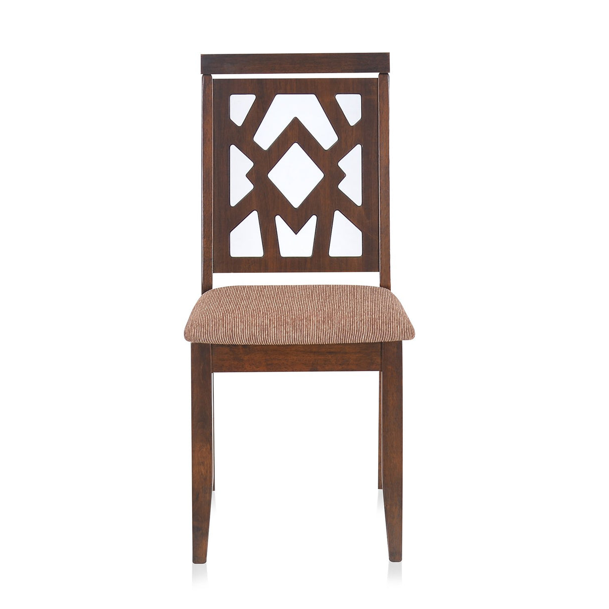 Lopez Dining Chair in Walnut Finish – Front View
