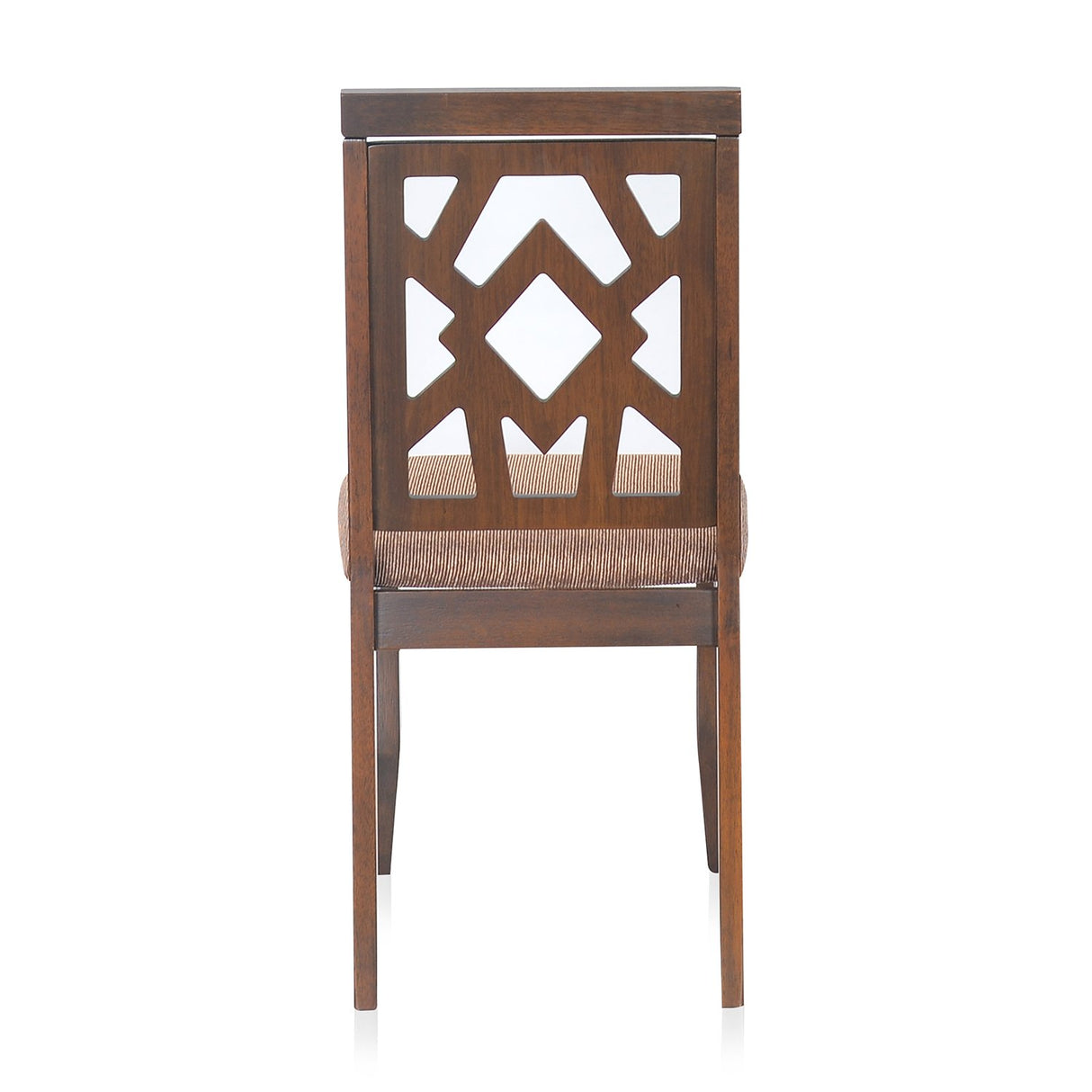 Lopez Dining Chair in Walnut Finish – Back View