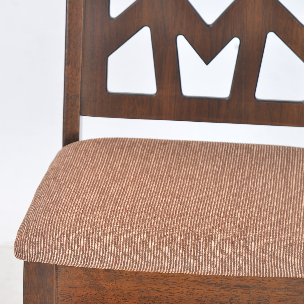 Lopez 6-Seater Dining Chair in Walnut Finish – Close View