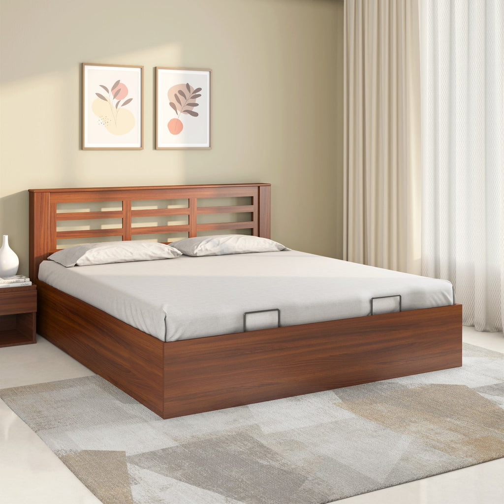 Maple Prime Bed with Semi Hydraulic Storage (Walnut)