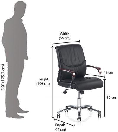 Boss Middle Back Chair (Black)