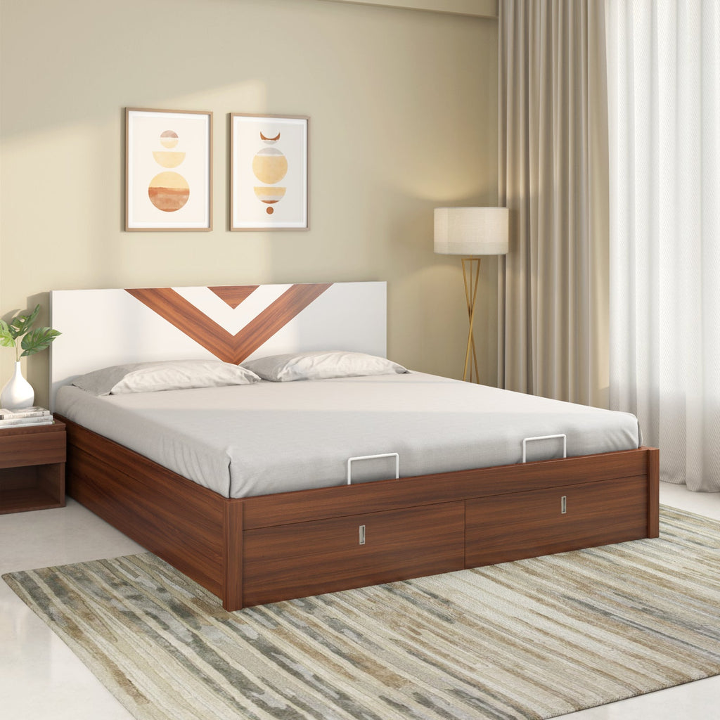 Orion Premier Bed with Hydraulic Storage (Walnut)