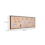 Birds Chatter Canvas Wall Painting (Mustard)