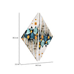 Abstract Wave Paintings Set of 2 (Sea Green & Gold)