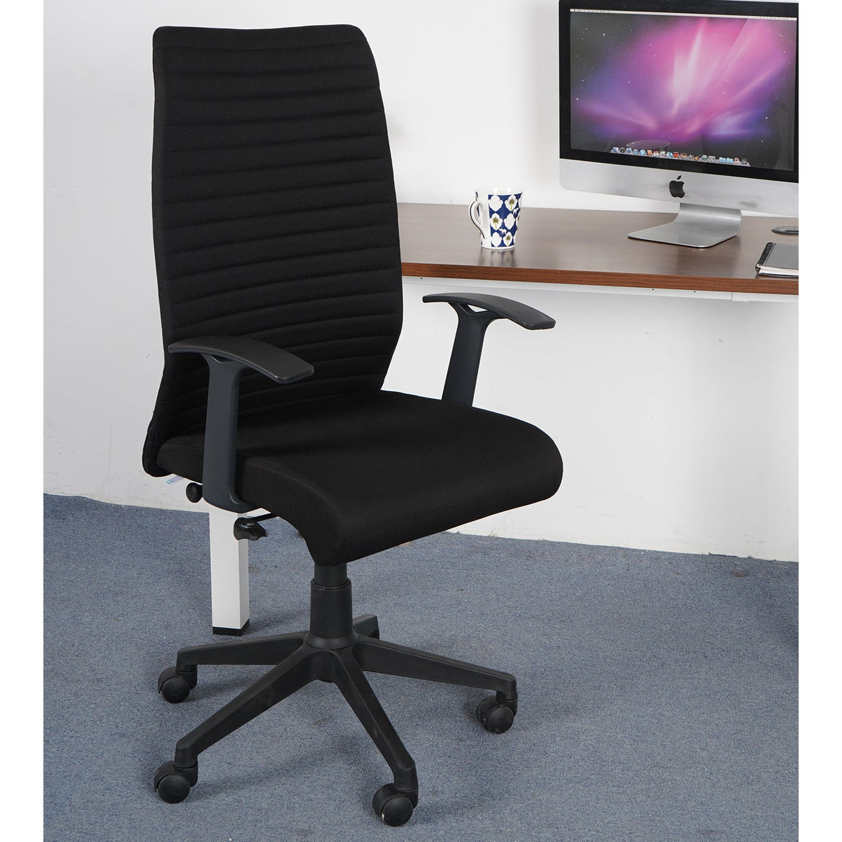 Nilkamal Thames Neo High Back Fabric Chair (Maroon) - 02