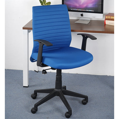 Nilkamal Thames Neo Mid Back Fabric Chair Blue