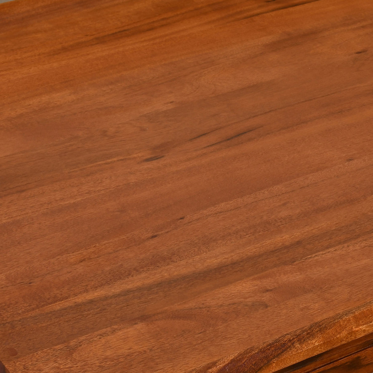 Vera 6 Seater Solid Wood Dining Set With Bench in Honey Brown Finish