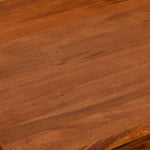 Vera 6 Seater Solid Wood Dining Set With Bench in Honey Brown Finish