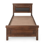 Dexter Solid Wood Single Bed without Storage-Cappucino