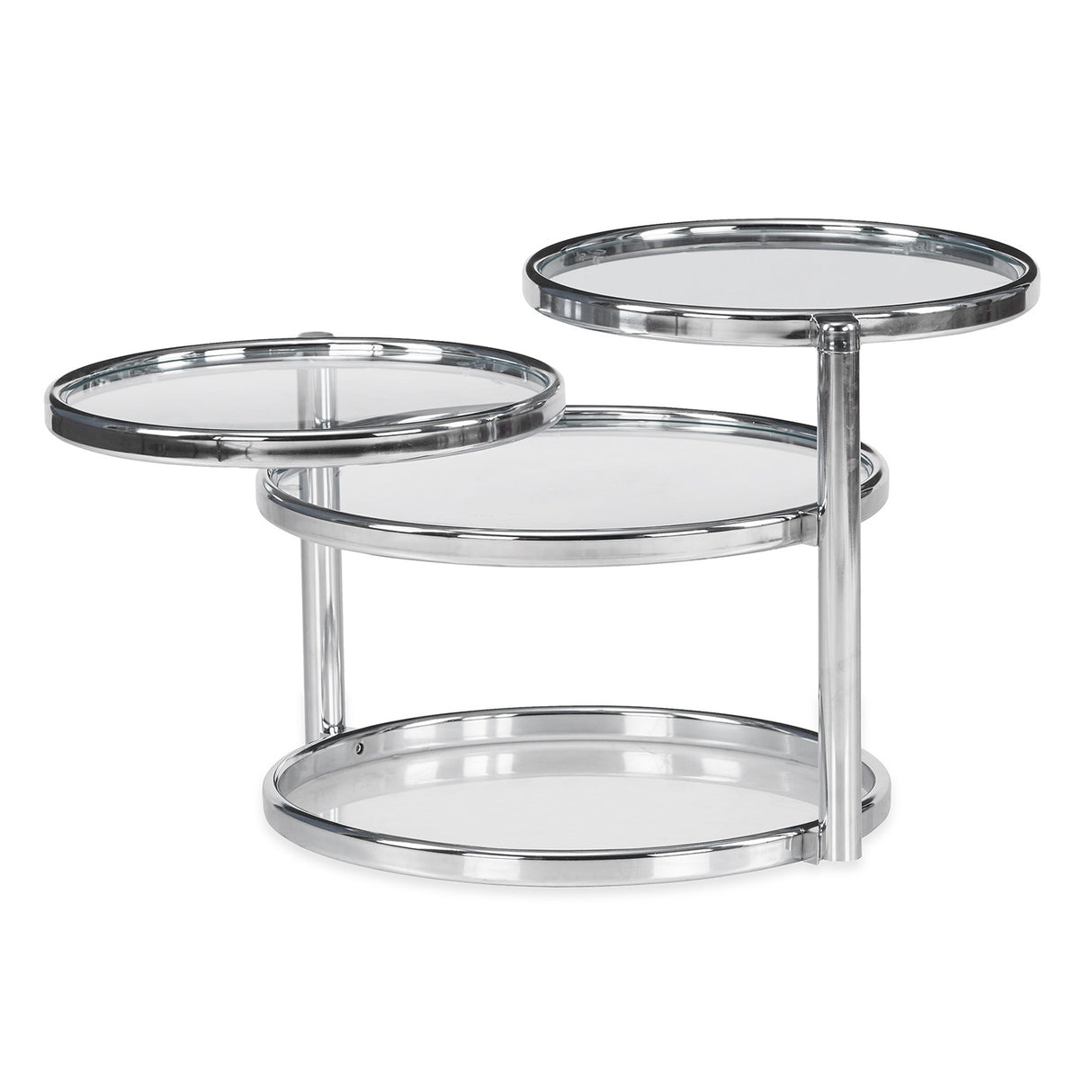 Lorena with 3 Ring Glass Center Table (Clear)
