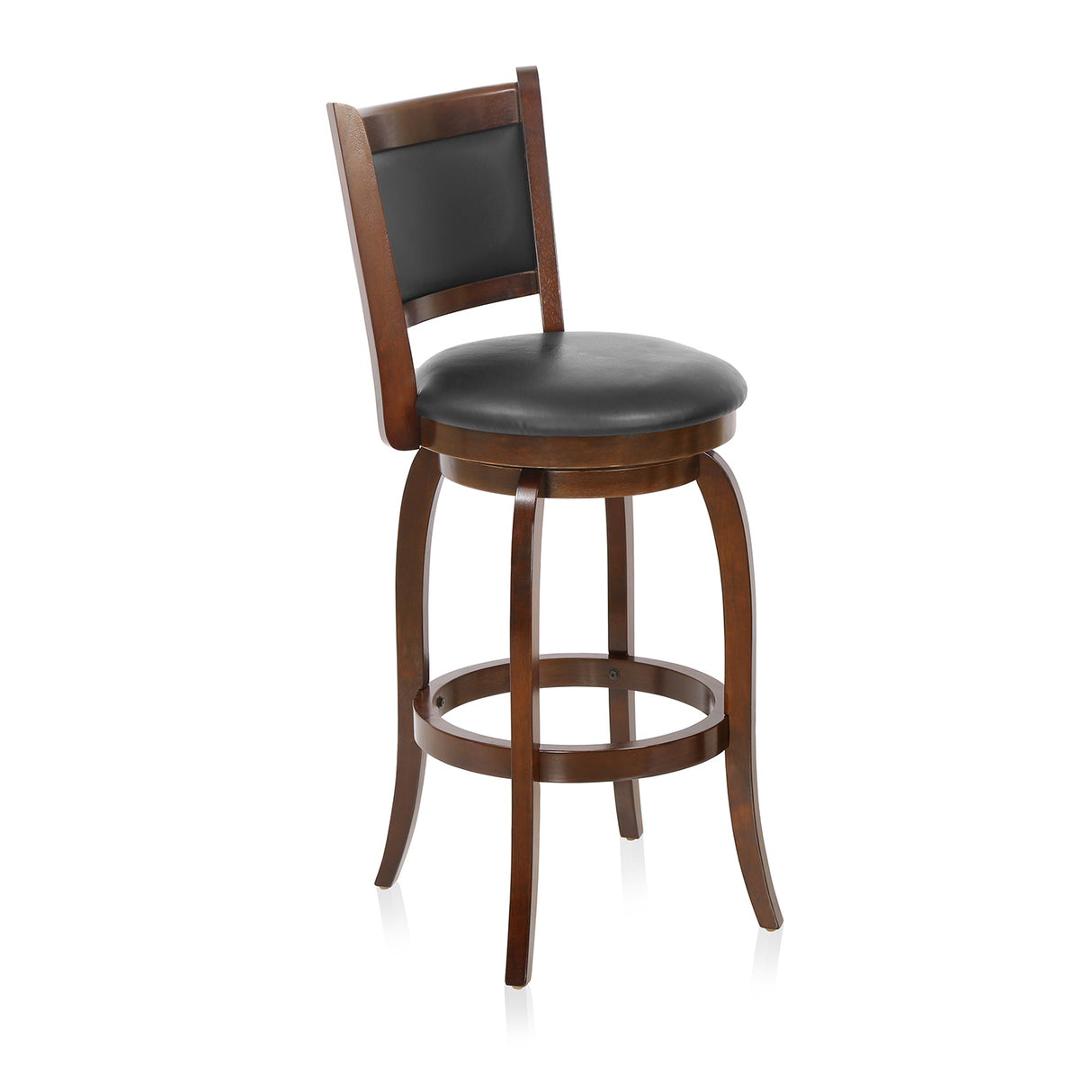 Grant Bar Stool with Swivel (Dark Expresso) - Slight Side View