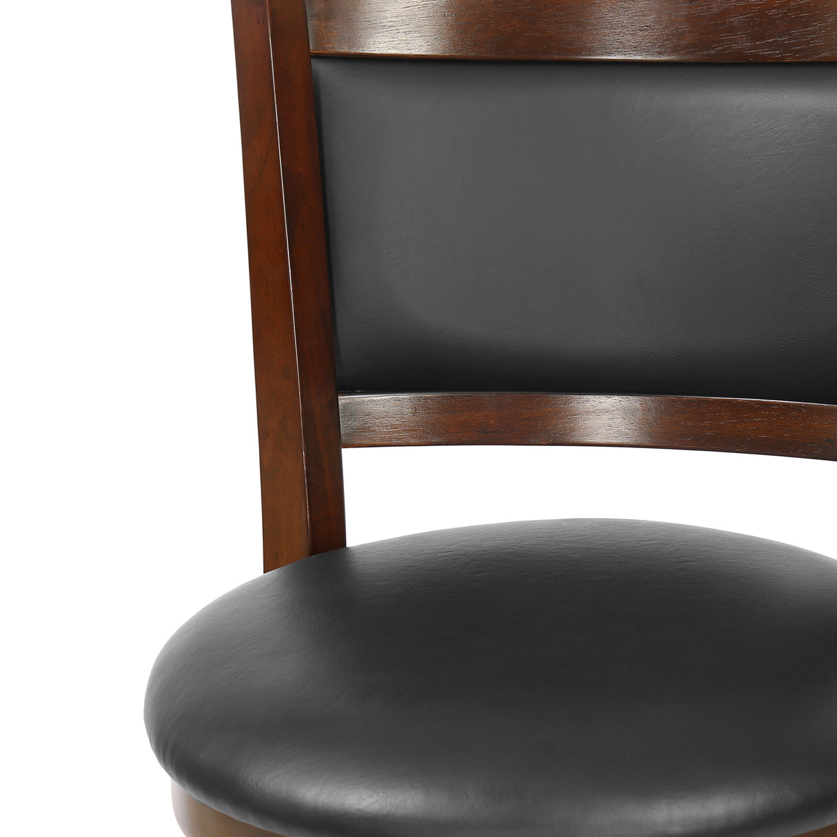 Grant Bar Stool with Swivel (Dark Expresso) - Close Up View