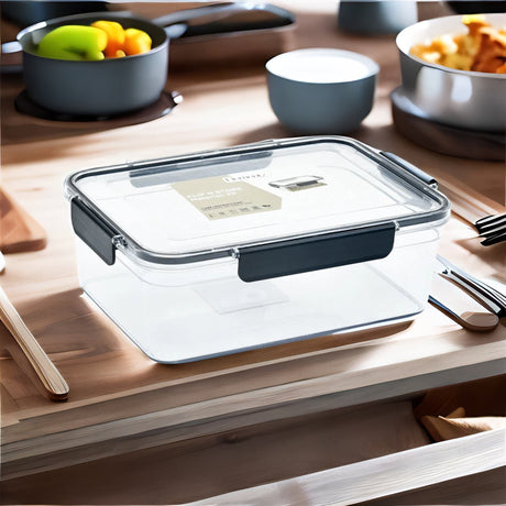 Nilkamal Klip N Store 3300 Ml Rectangular Storage Container Black