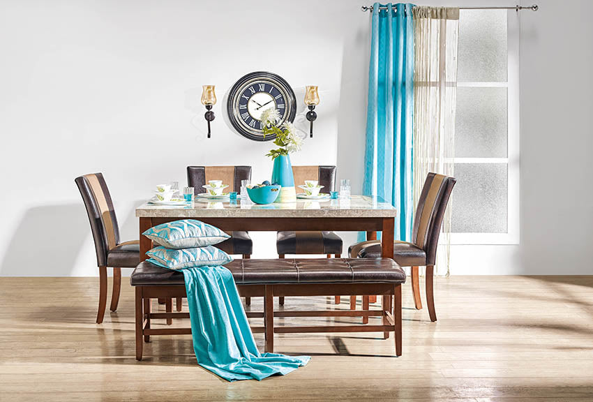 8 Tips to arrange a dining table with a bench seat