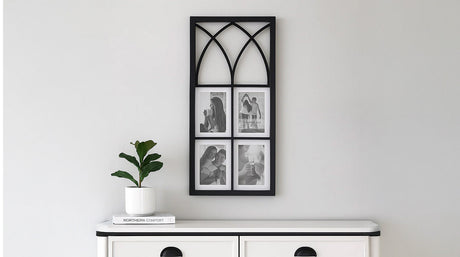 Fresh ideas for showcasing art and photo frames creatively