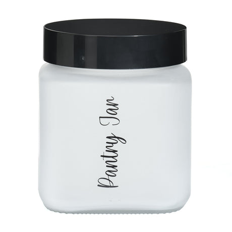 Nilkamal Minimalist Multipurpose 1000 Ml Canister Storage Container White Black