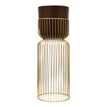 Metal Planter On Stand 77 cm (Brown & Gold)