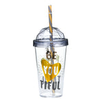 Beautiful Printed Plastic 660 ml Sipper Bottle (Yellow)
