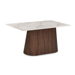 4 Seater Bevon Ceramic Dining Set with Flinda Base and Nivo Chairs- Cloud Beige