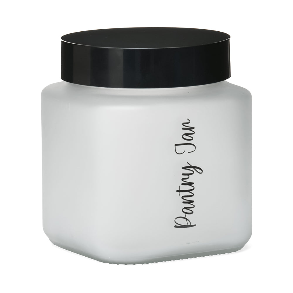 Minimalist Multipurpose 1000 ml Cannister Storage Container (White & Black)