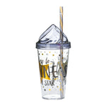Shine Printed Plastic 660 ml Sipper Bottle (Yellow)