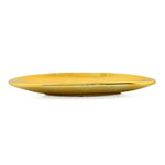 Glaze Oval Ceramic Decorative Platter (Gold)