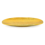 Glaze Oval Ceramic Decorative Platter (Gold)