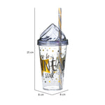 Shine Printed Plastic 660 ml Sipper Bottle (Yellow)