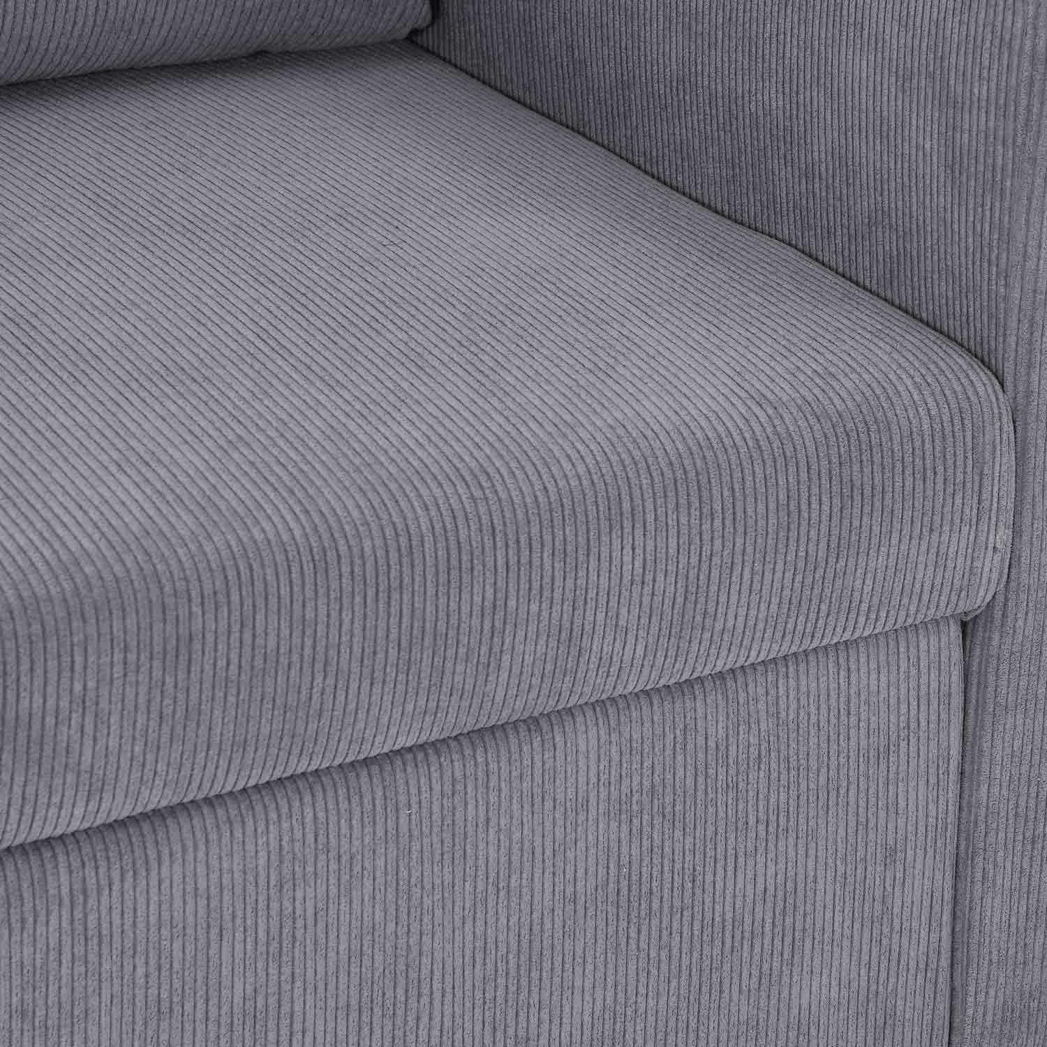 Flip 2 Seater Sofa Cum Bed- Grey