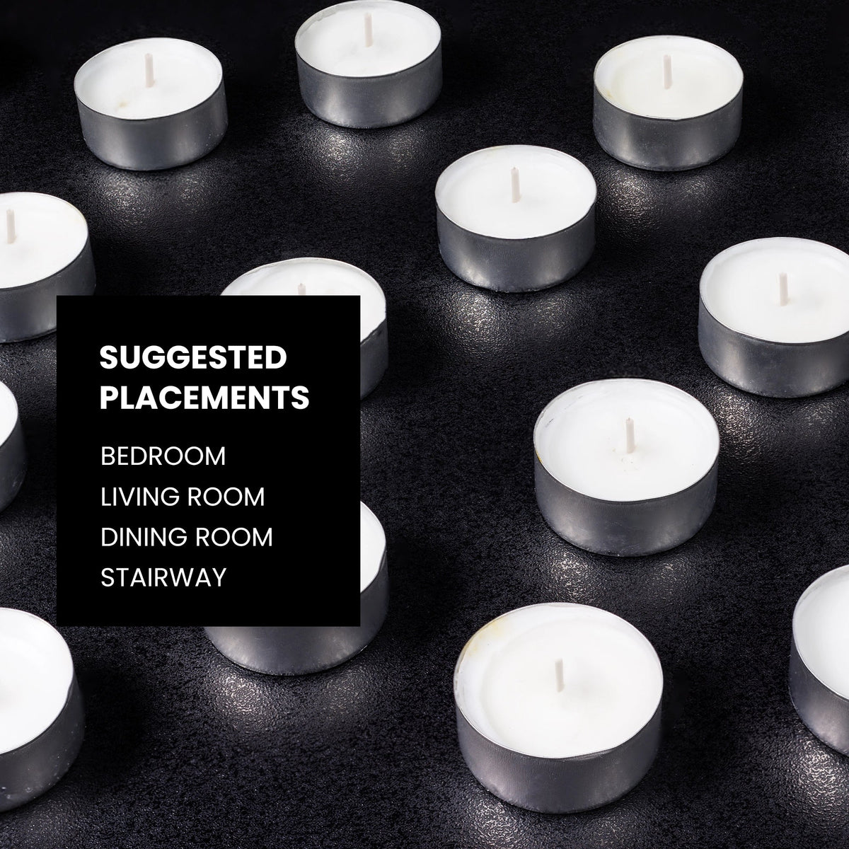 IRIS Unscented Tea Lights Pack of 100- White