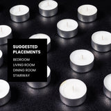 IRIS Unscented Tea Lights Pack of 100- White