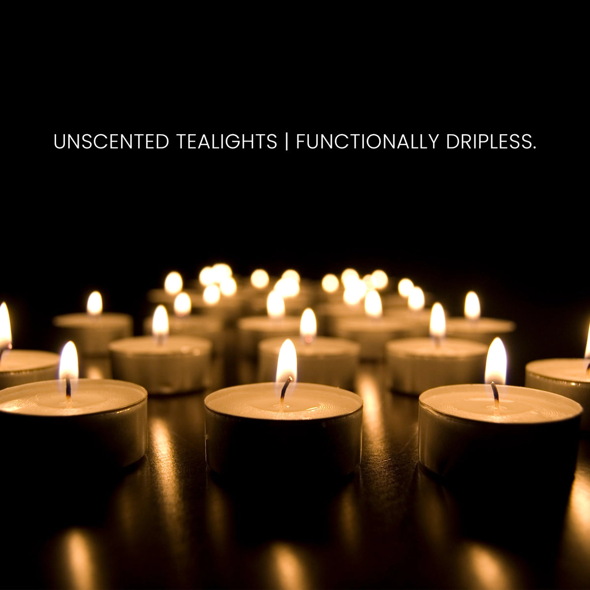 IRIS Unscented Tea Lights Pack of 100- White