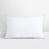 Spaces Breath Easy 100% Cotton 233 GSM Supportive Standard Pillow - 17 x 27 Inches, White