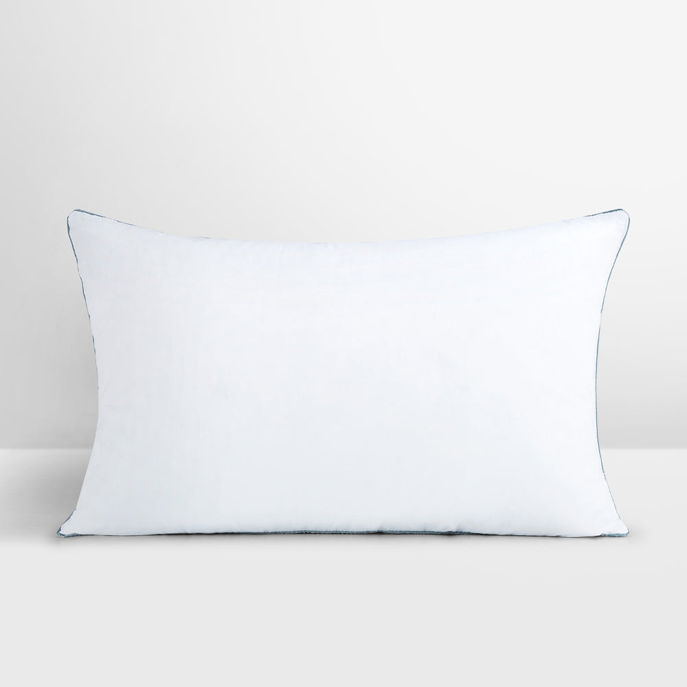 Spaces Breath Easy 100% Cotton 233 GSM Supportive Standard Pillow - 17 x 27 Inches, White