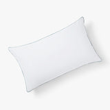 Spaces Breath Easy 100% Cotton 233 GSM Supportive Standard Pillow - 17 x 27 Inches, White
