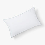 Spaces Breath Easy 100% Cotton 233 GSM Supportive Standard Pillow - 17 x 27 Inches, White