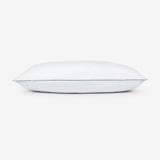 Spaces Breath Easy 100% Cotton 233 GSM Supportive Standard Pillow - 17 x 27 Inches, White
