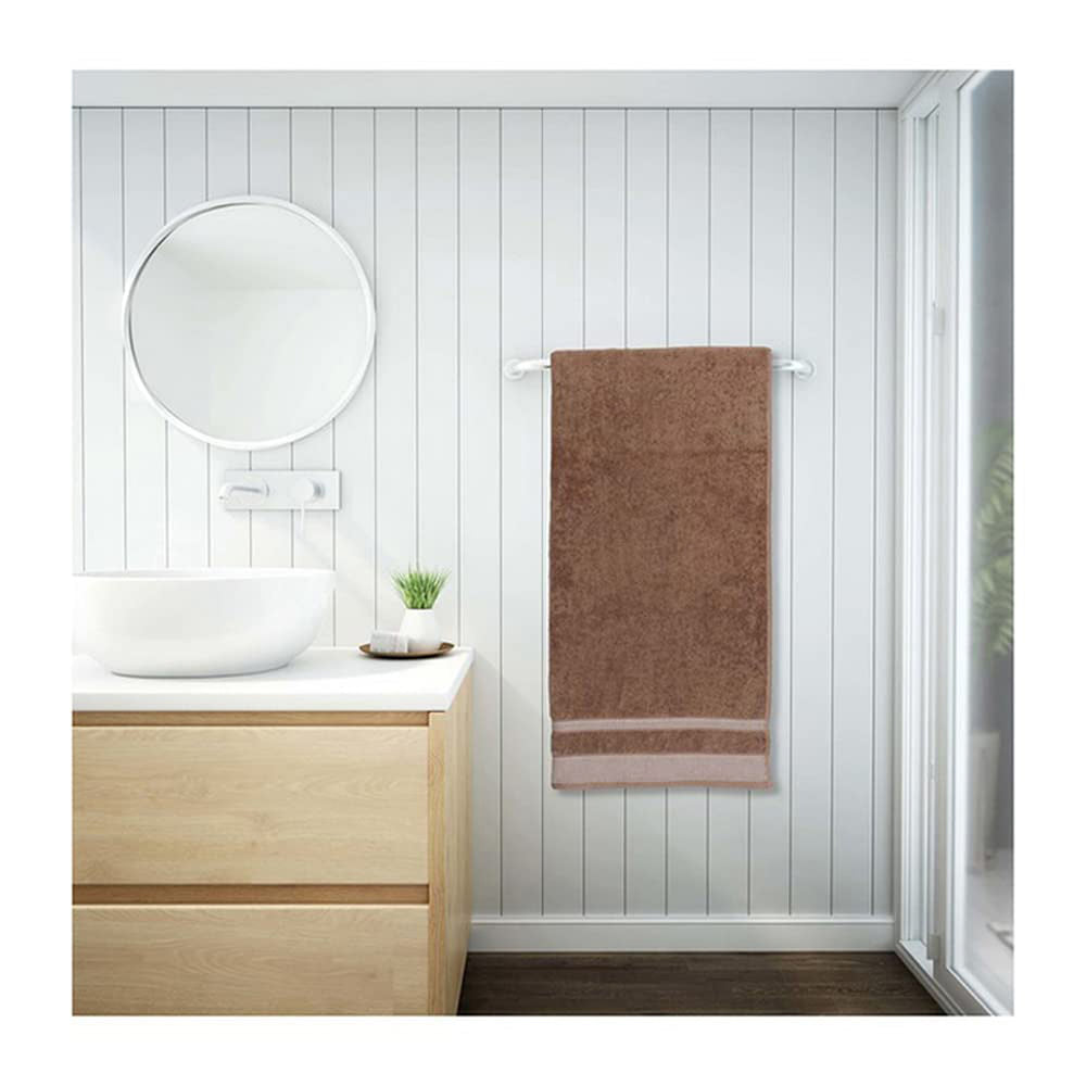 Spaces Hygro 100% Cotton Solid Bath Towel - 30 x 59 Inches, Light Brown