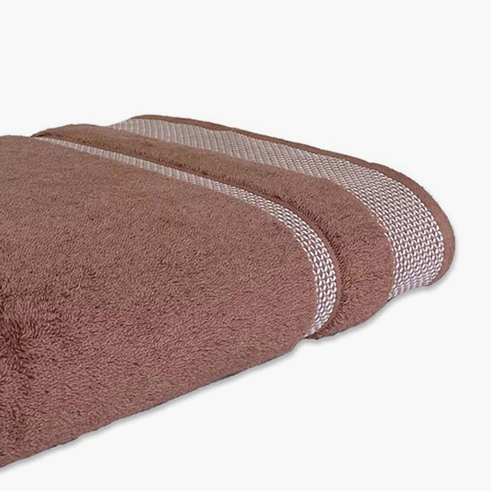 Spaces Hygro 100% Cotton Solid Bath Towel - 30 x 59 Inches, Light Brown