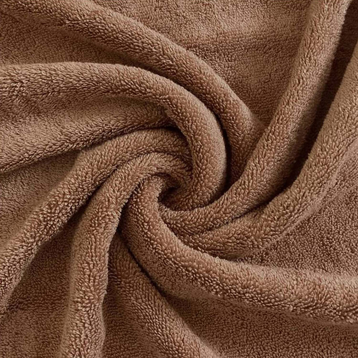 Spaces Hygro 100% Cotton Solid Bath Towel - 30 x 59 Inches, Light Brown