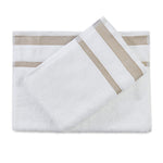 Spaces Hygro 100% Cotton 600 GSM Solid Set of 2 Hand Towel-16 x 24 Inches, White