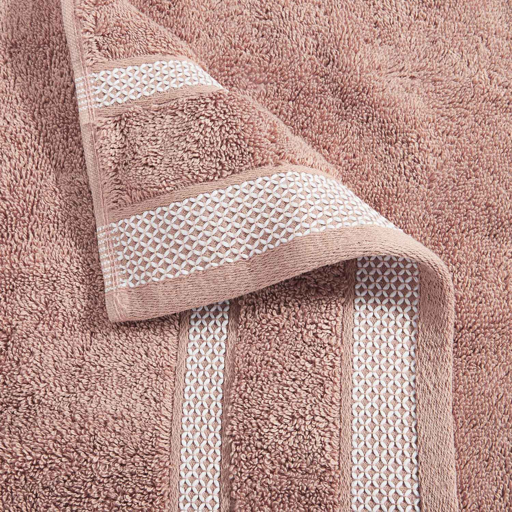 Spaces Hygro 100% Cotton 600 GSM Solid Set of 2 Hand Towel -16 x 24 Inches, Brown