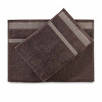 Spaces Hygro 100% Cotton 600 GSM Solid Set of 2 Hand Towel -16 x 24 Inches, Dark Brown