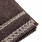 Spaces Hygro 100% Cotton 600 GSM Solid Set of 2 Hand Towel -16 x 24 Inches, Dark Brown