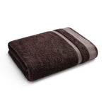 Spaces Hygro 100% Cotton Solid Bath Towel - 30 x 59 Inches, Dark Brown